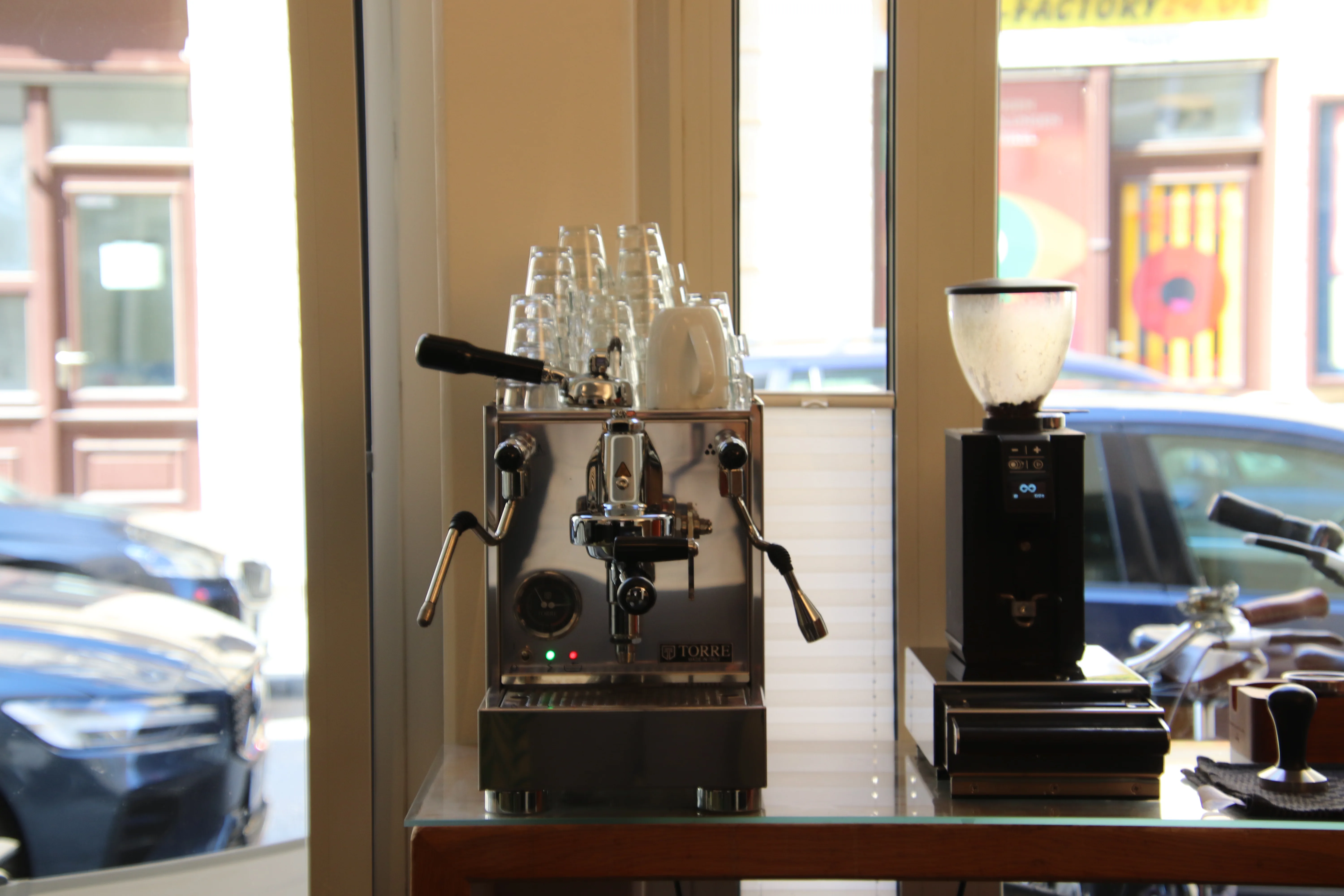 Coffee area at the Munich headquarters