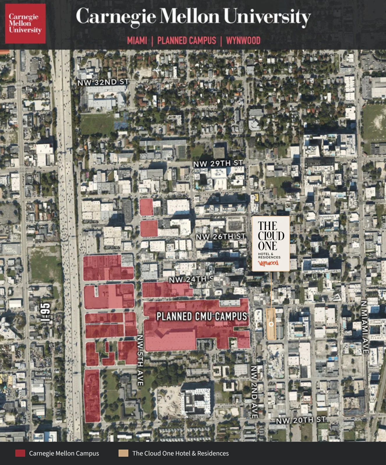 Carnegie Mellon University picks Wynwood for its new Miami campus – a block from The Cloud One Hotel & Residences
